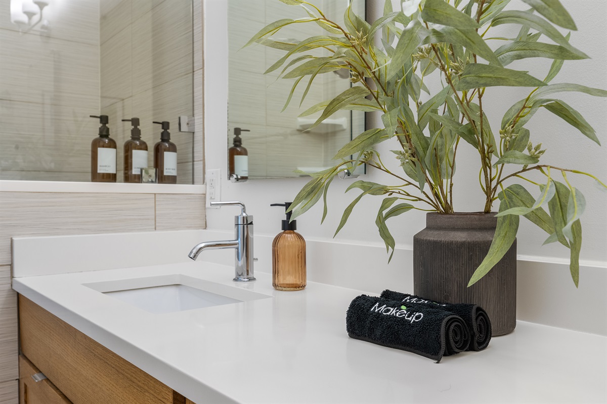 All bathroom basics provided.