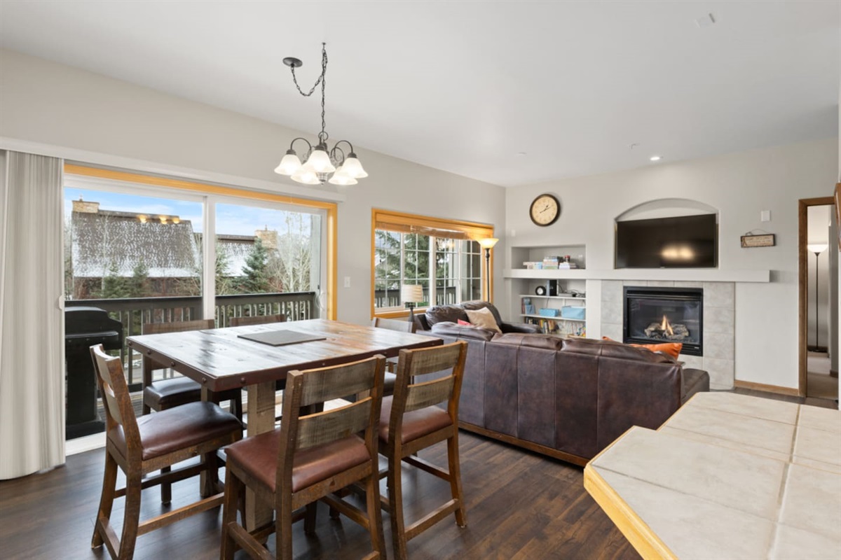Dining Room with Balcony Access