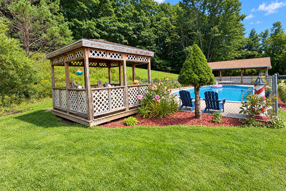 Gazebo by the pool