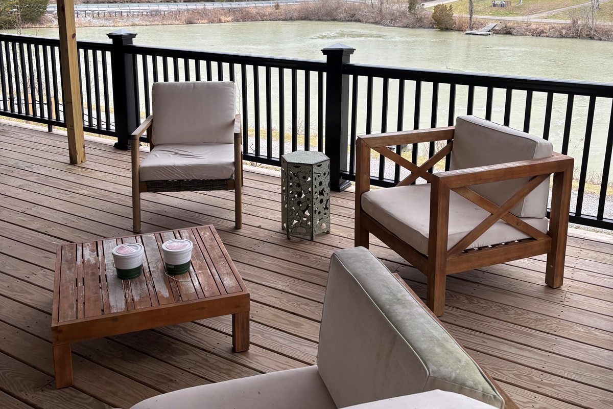 Lake views from the deck at house #1