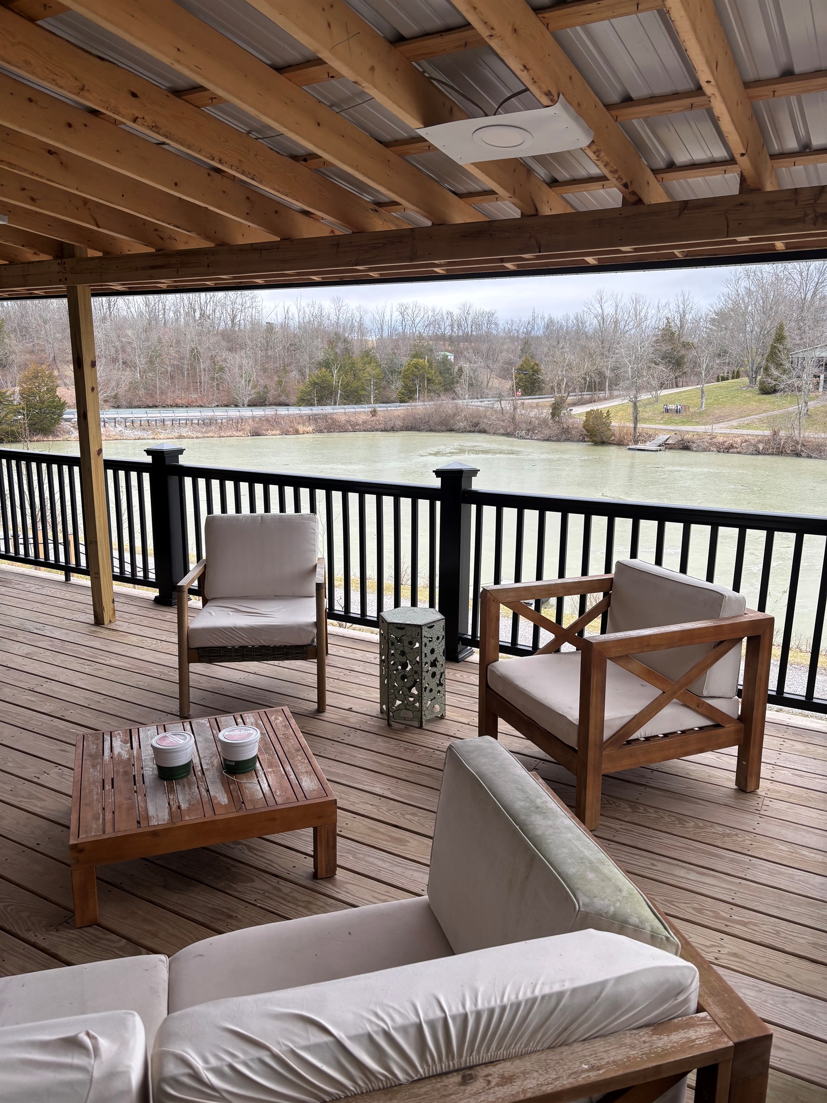 Lake views from the deck at house #1