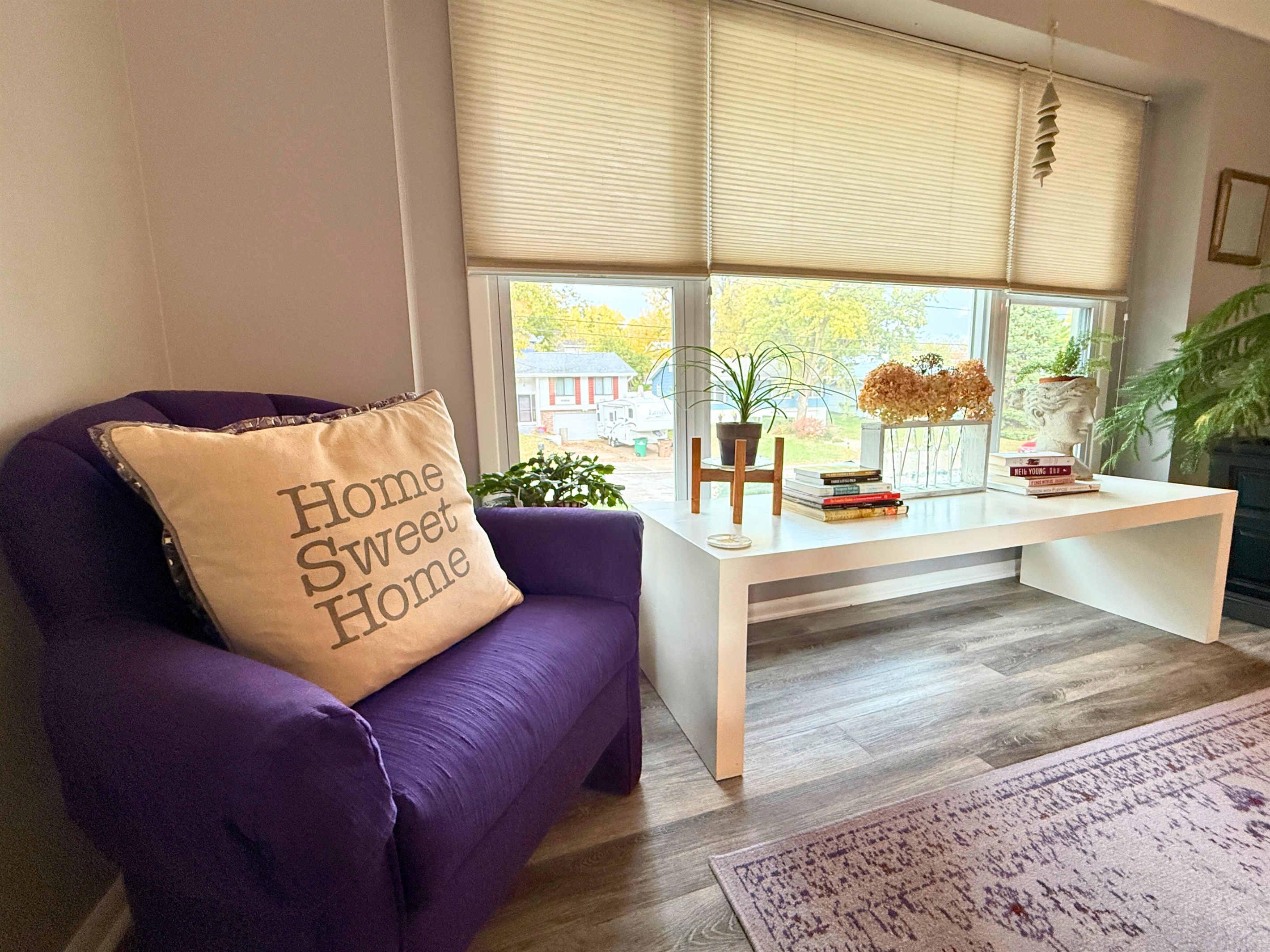 Reading nook, perfect for coffee in the morning