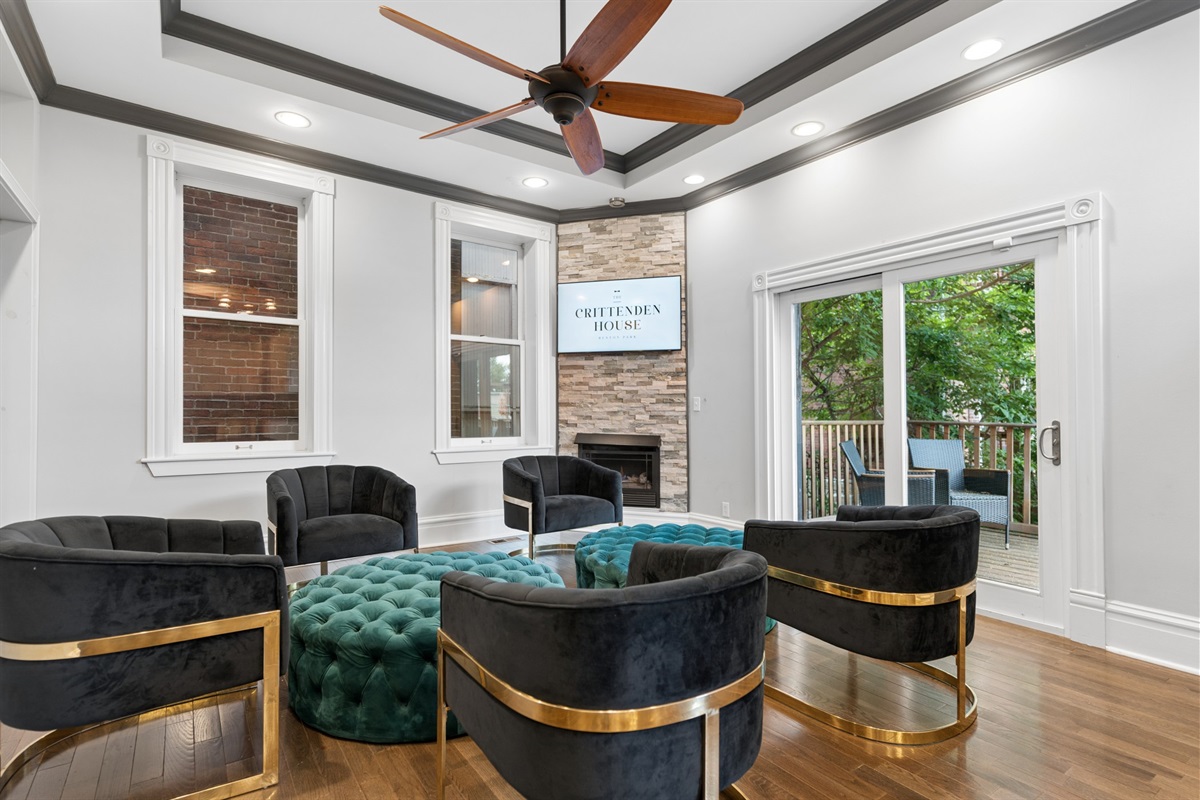 A cozy spot to relax, chat, or enjoy a quiet moment away from the group.
