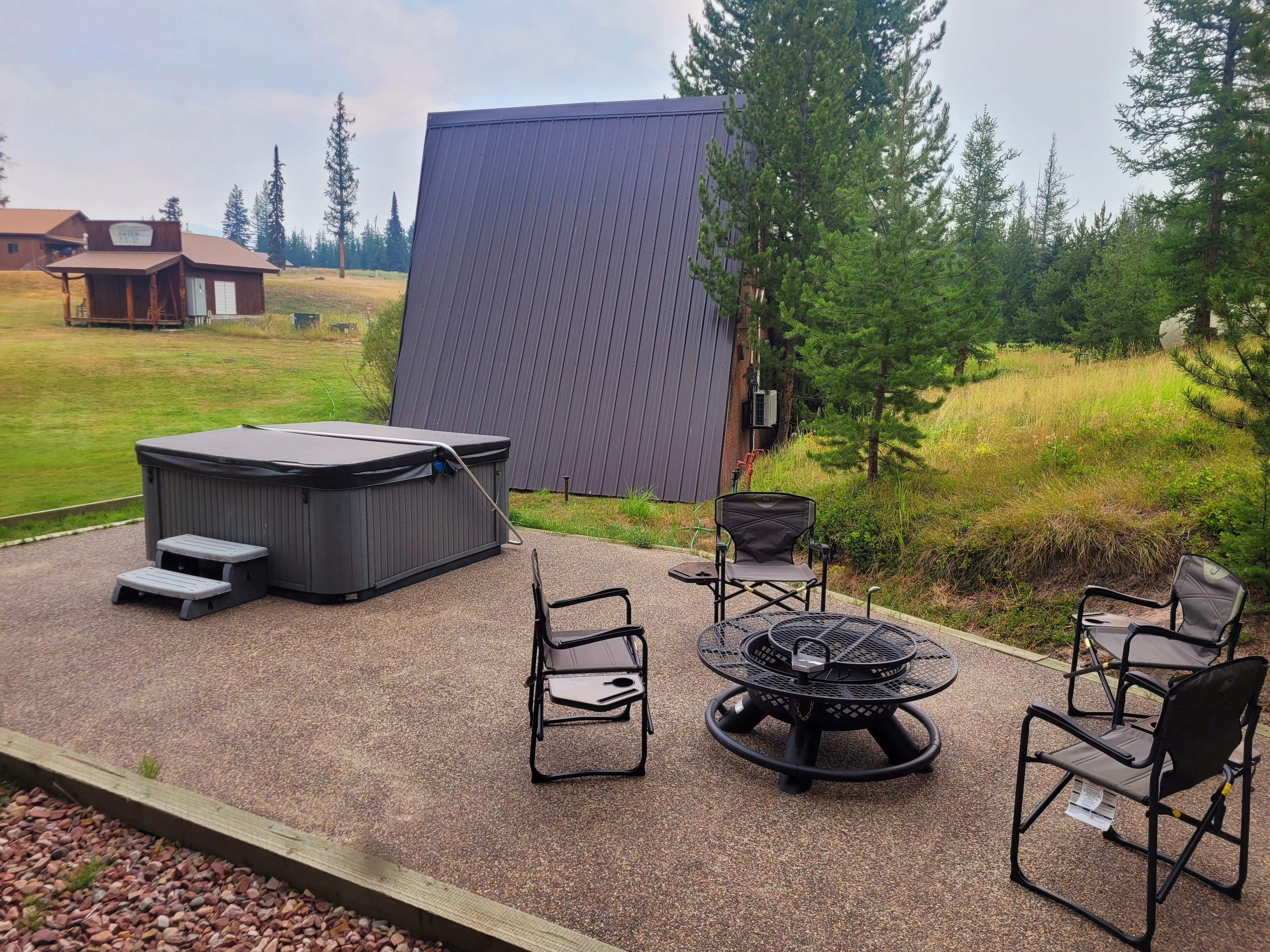 Enjoy a soak in the hottub or sit around an evening campfire.