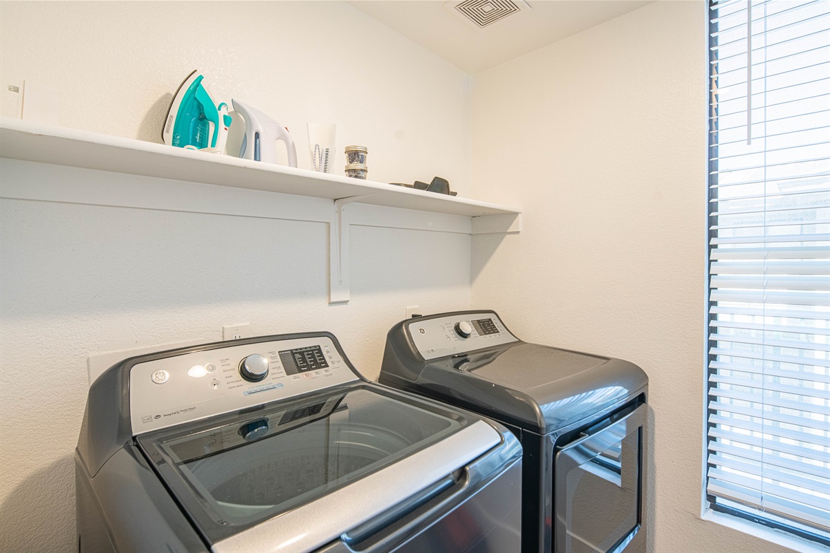 In unit washer and dryer