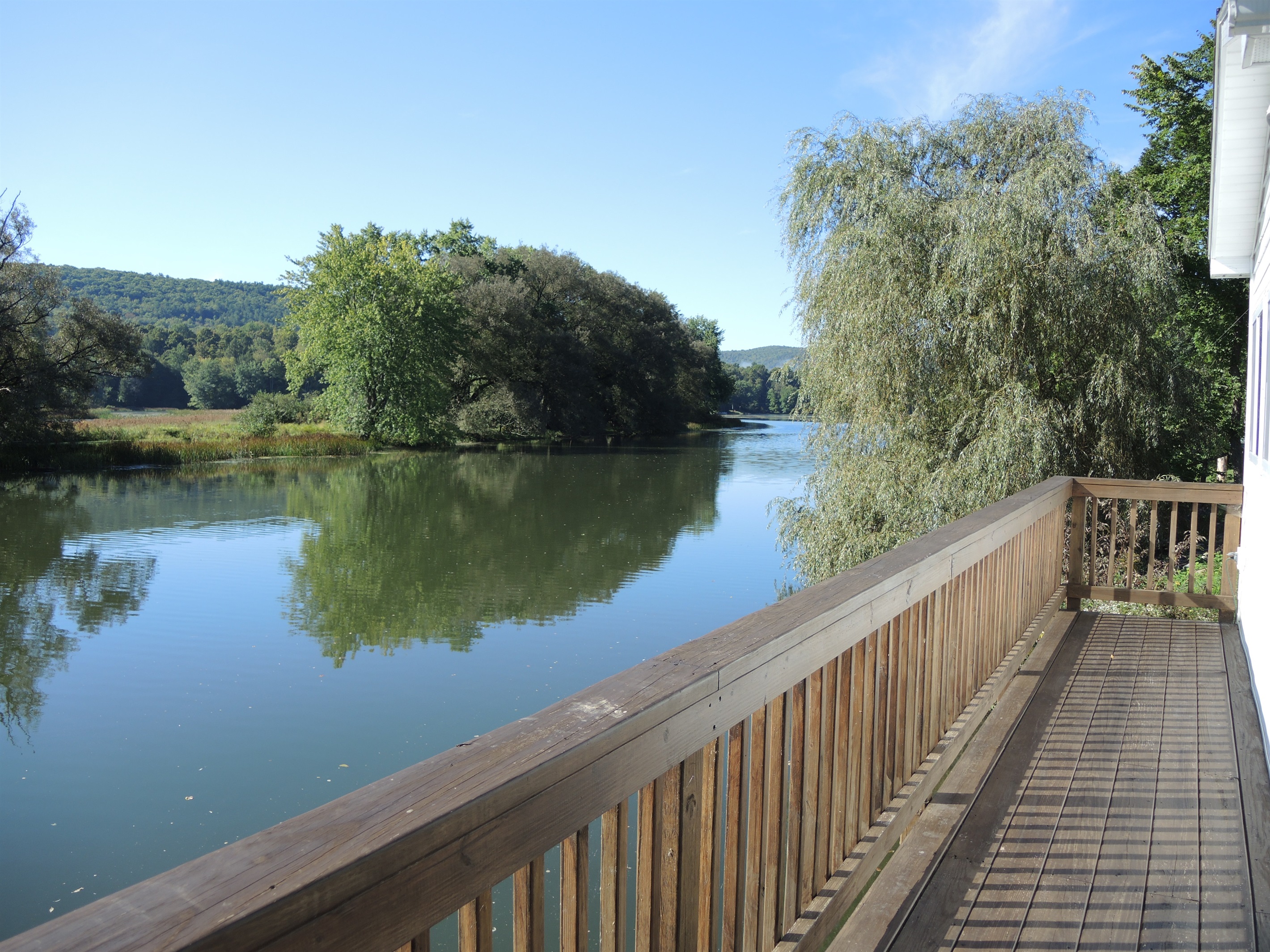 Deck overlooking water