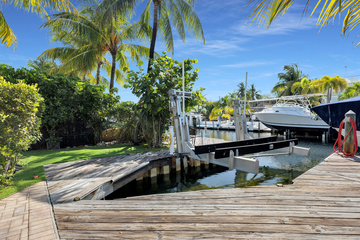 Boat slip and lift