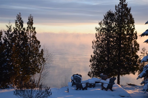 Wake up to this unique view from our second floor bedrooms. You never know what picture is awaiting you!