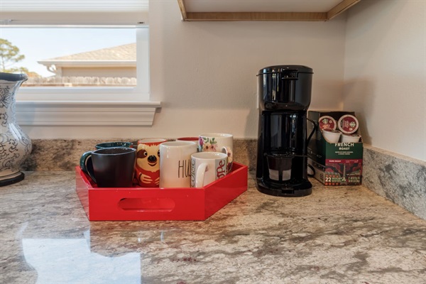 The coffee corner.