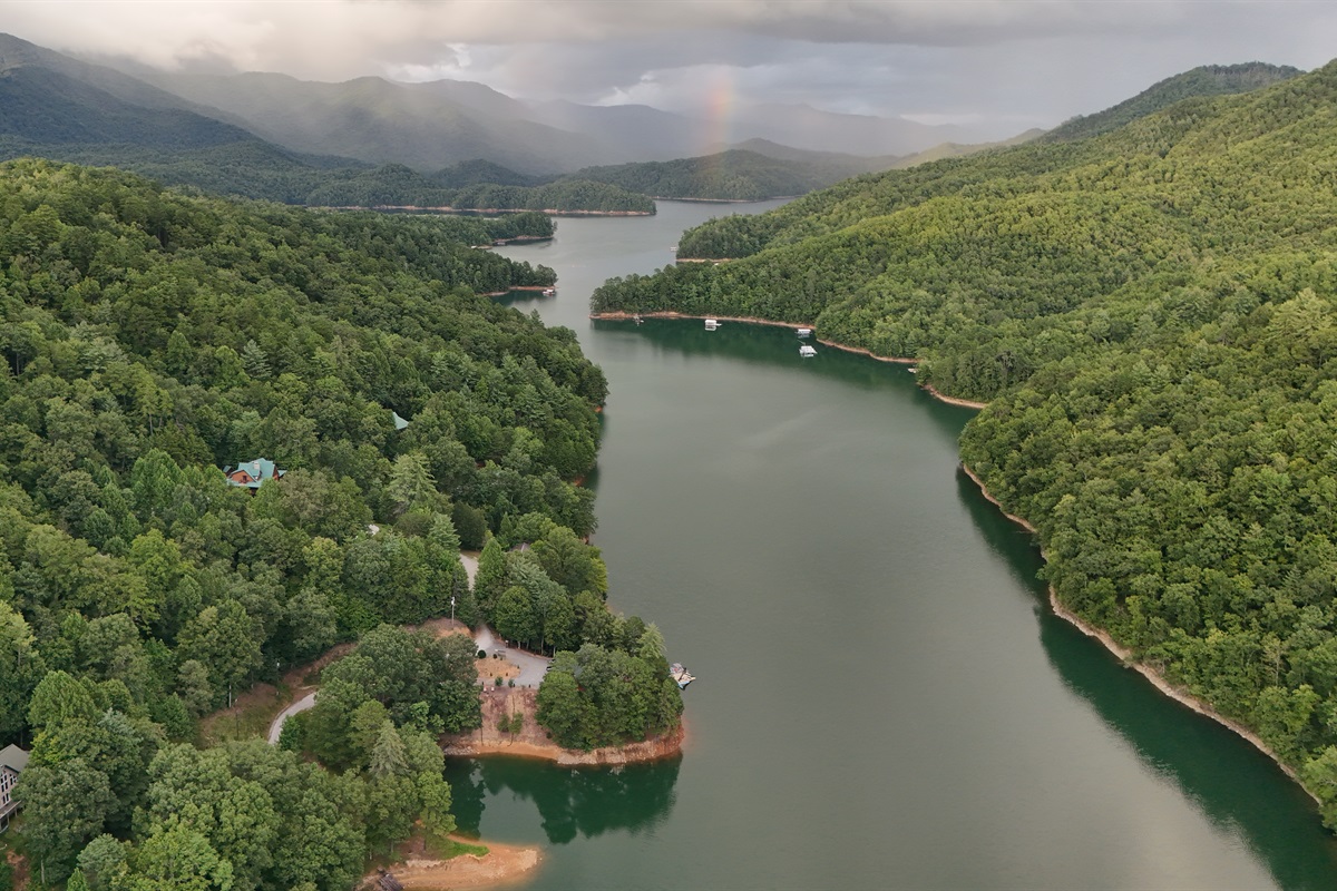 Embrace breathtaking mountain views and tranquil lake vibes from your getaway!