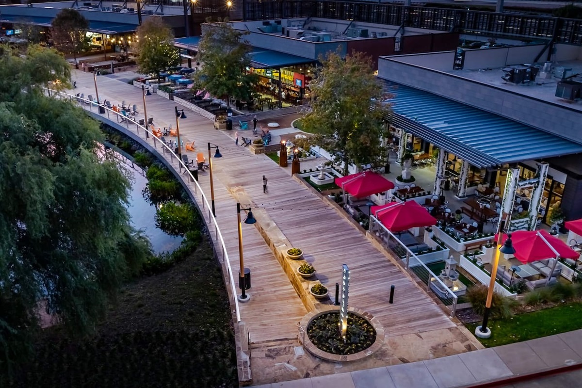 Take a sunset stroll or grab dinner al fresco at The Boardwalk at Granite Park — a local fave for chill vibes and waterside eats.