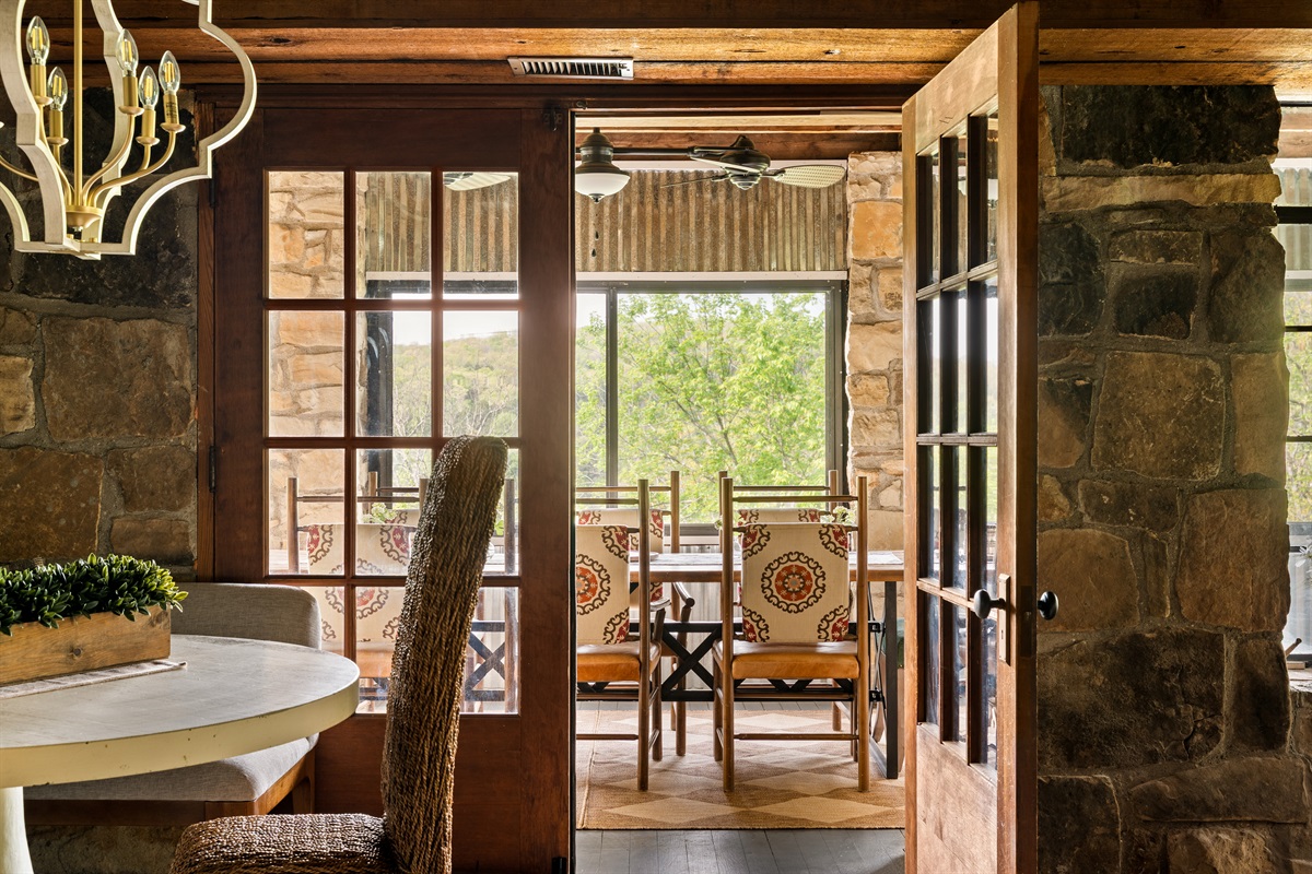 Seamless indoor-outdoor living with easy access to the screened porch.