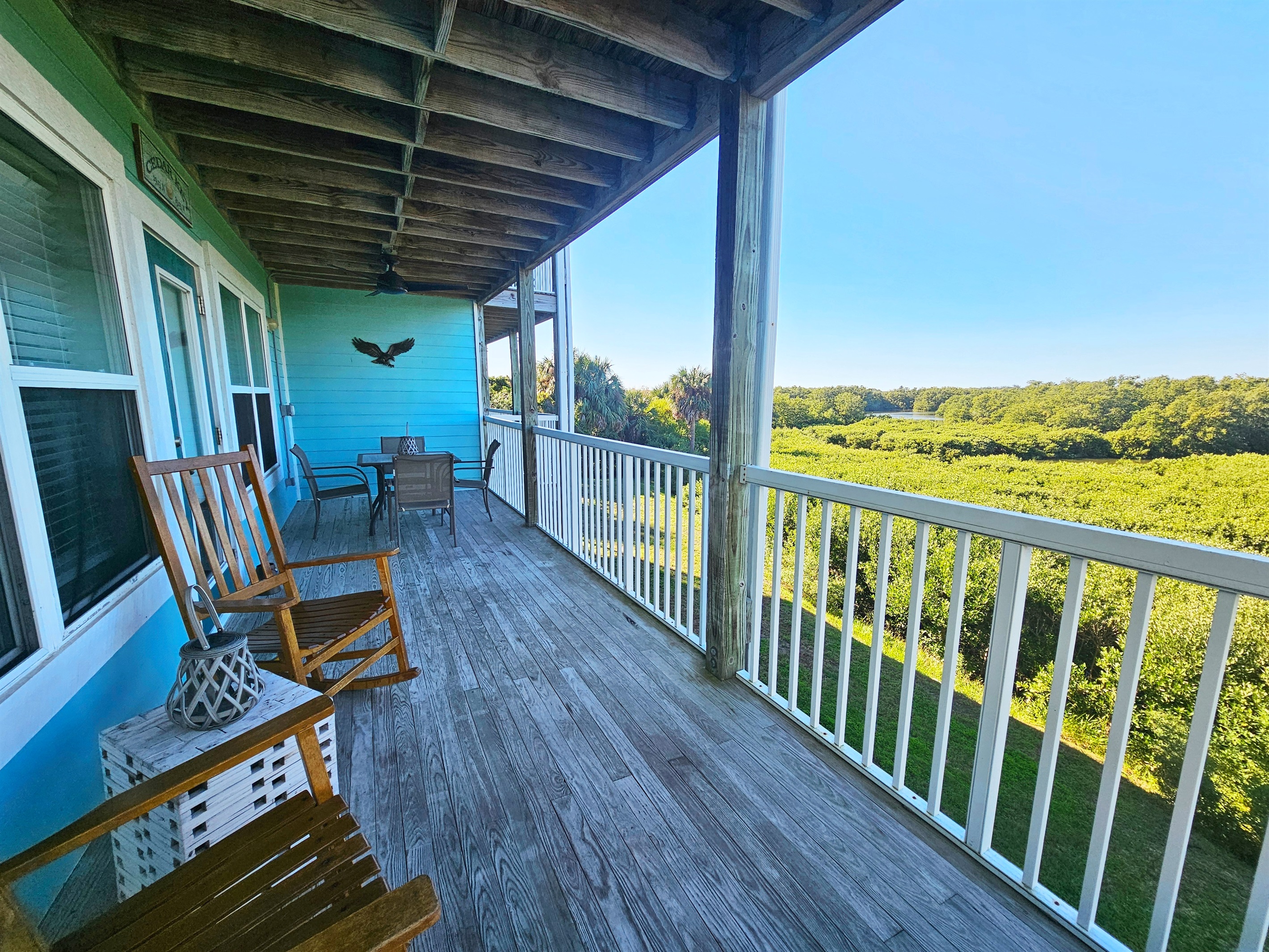 Rocking Chair on Outside Deck
