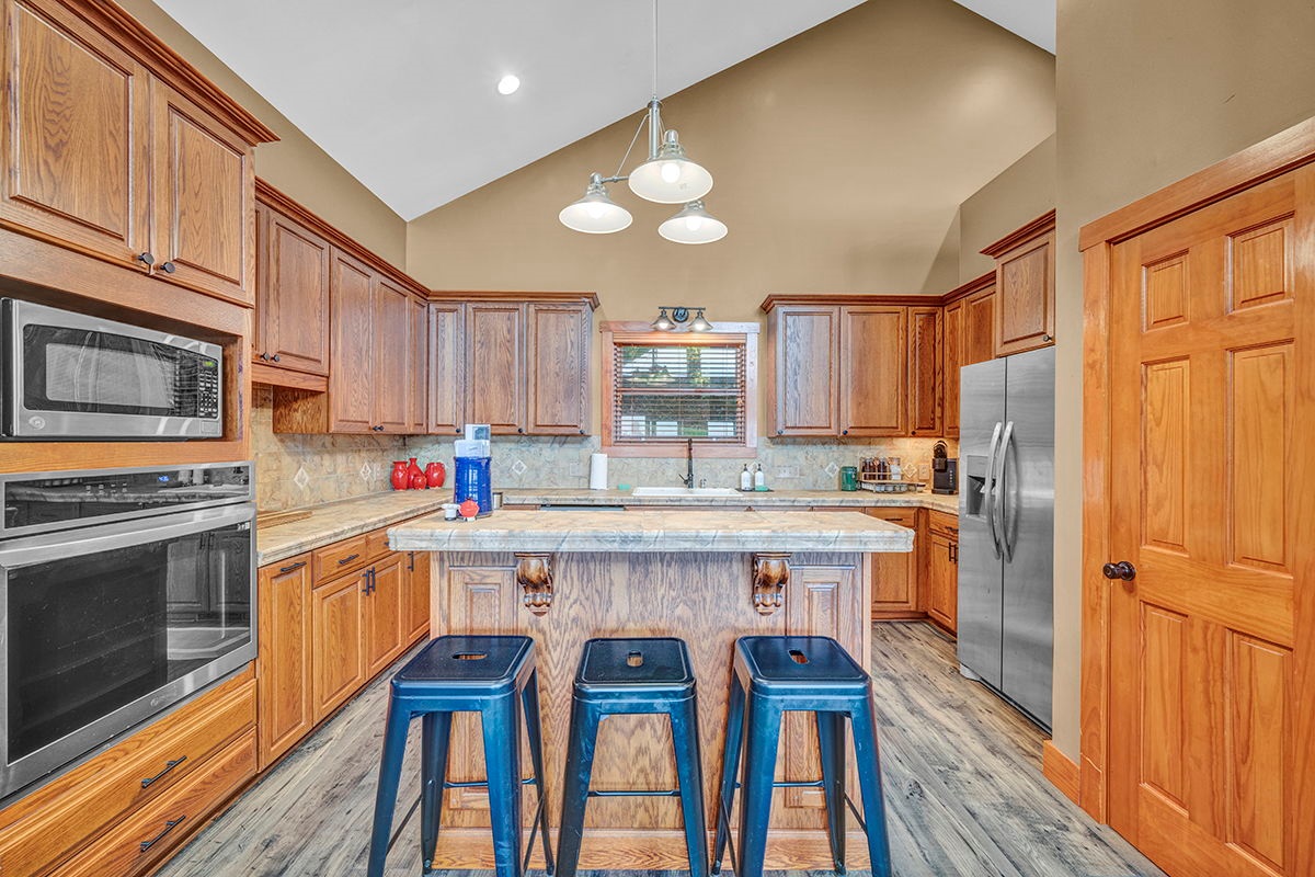 Fully stocked kitchen