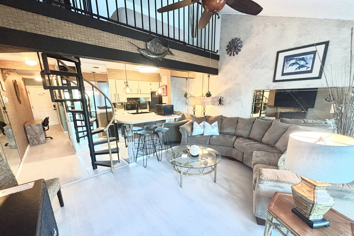 Open concept living area