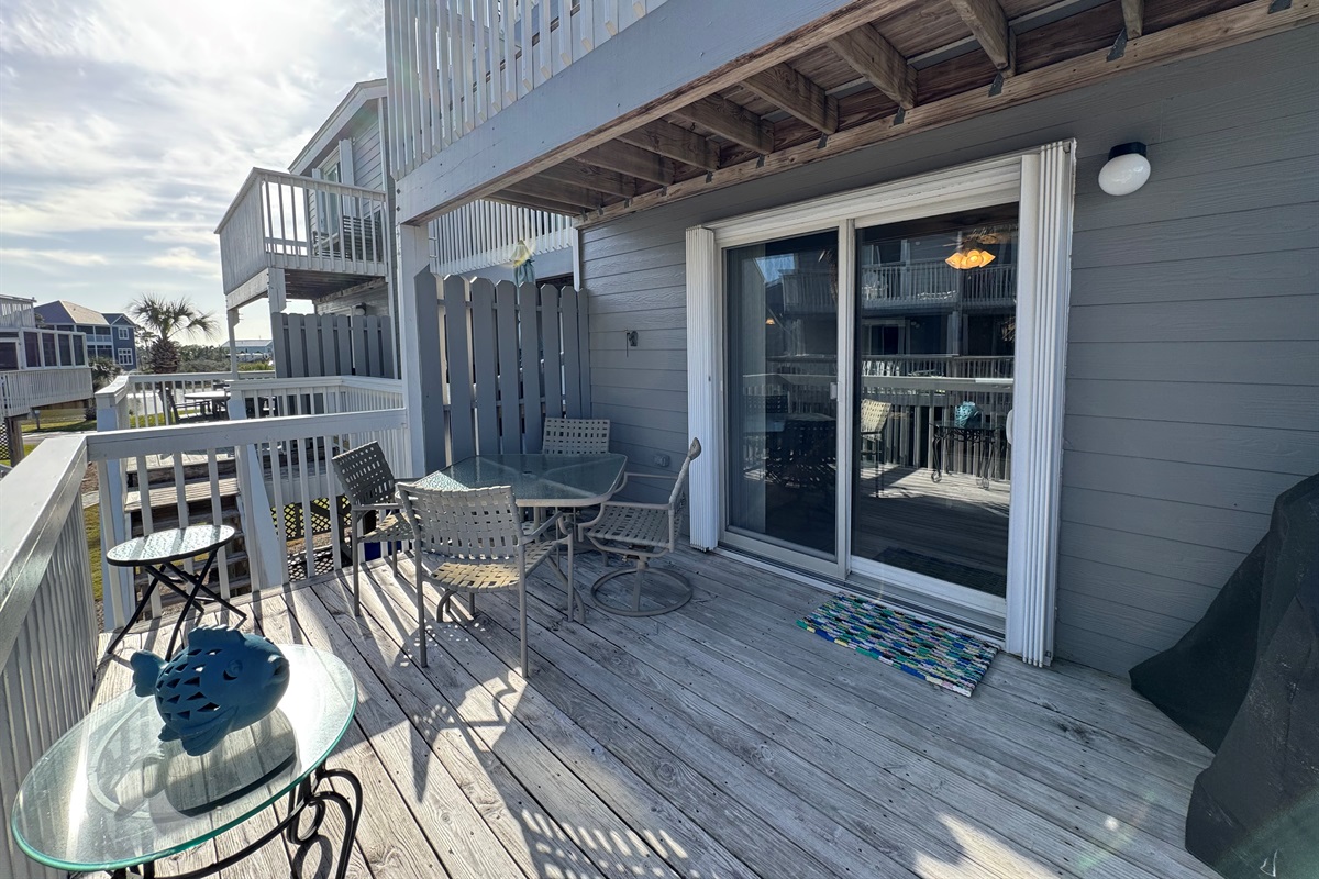 Deck off living room - main level