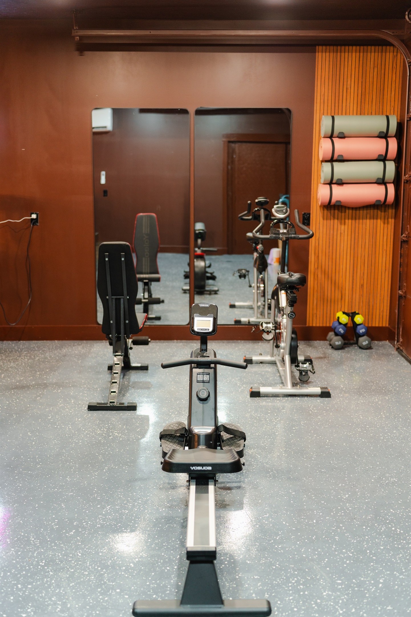 This private fitness space gives you a convenient spot to get a workout in during your stay.
