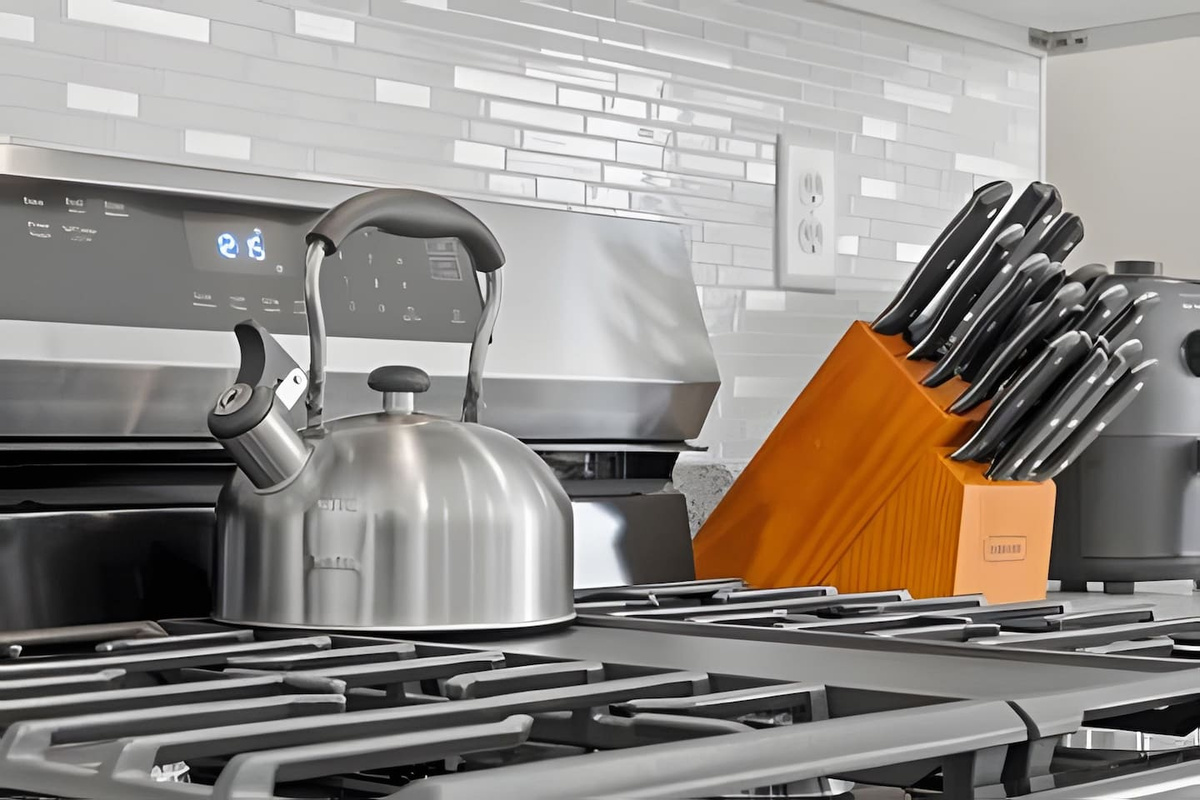 A fully equipped kitchen ready for your culinary adventures. 