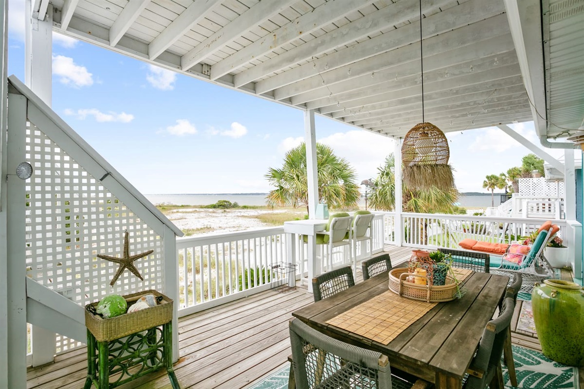 Beautiful view from the back patio 