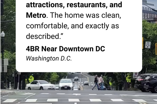 Here is a review from a recent group that stayed at our home