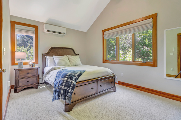 One of two queen rooms upstairs