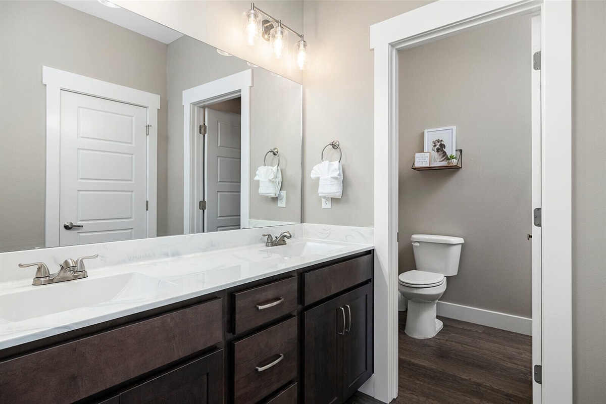 Main Level Attached Full Bathroom