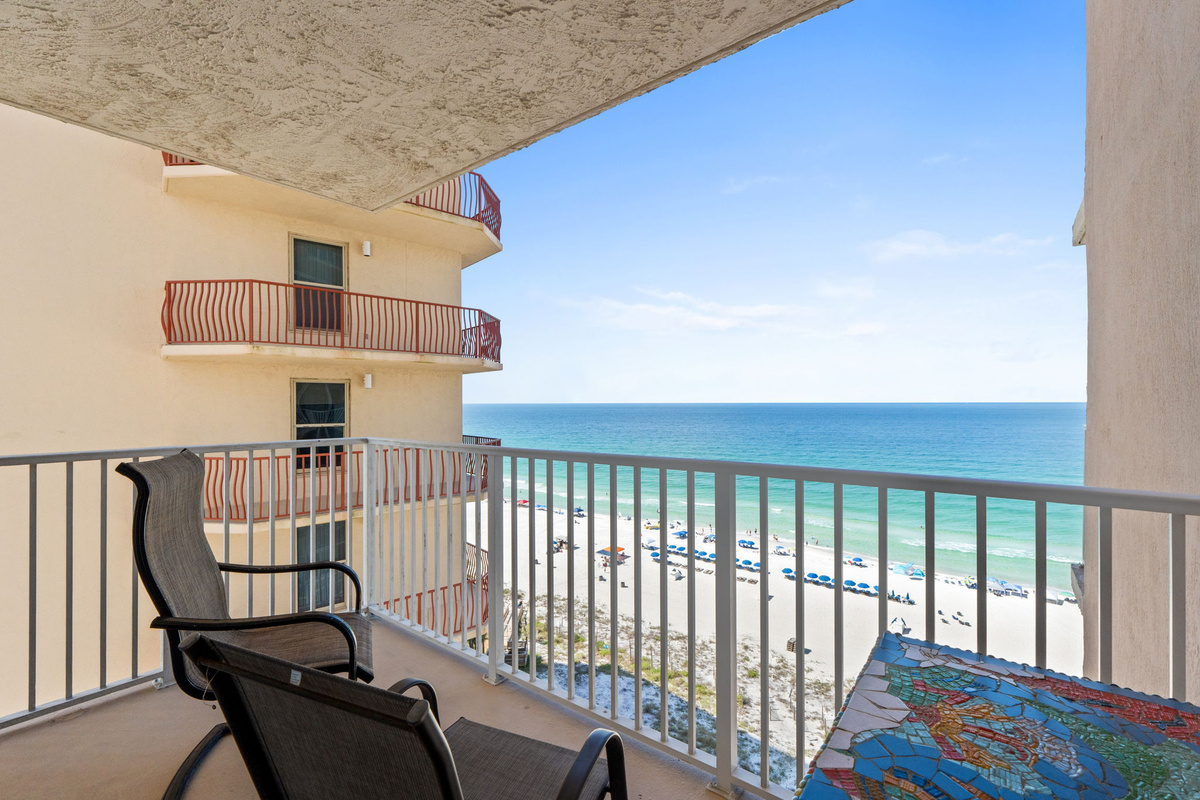 Bedroom 3's private balcony