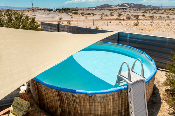 Year-round above-ground pool
