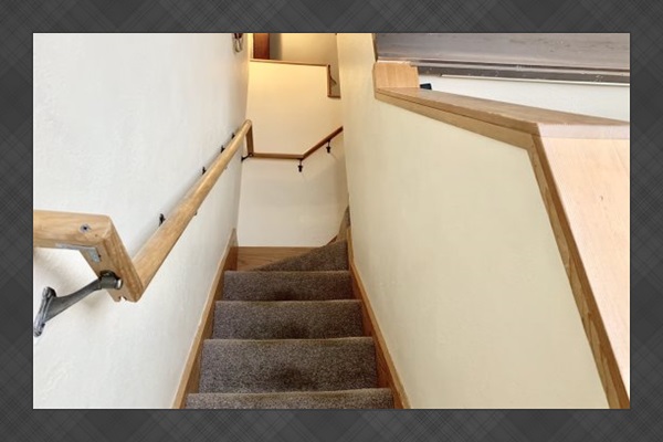 Stairs to loft area.