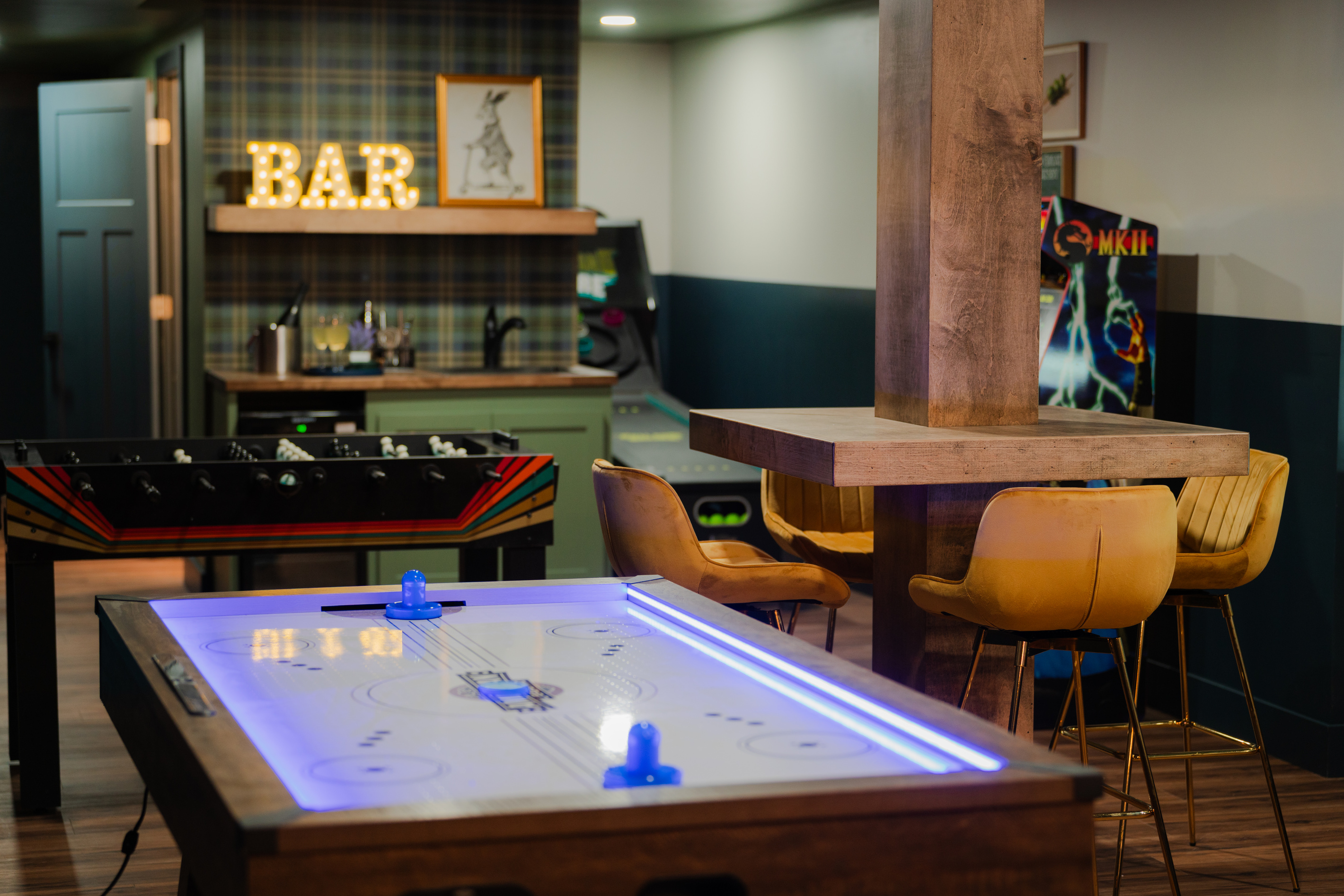 This entertainment lounge has something for everyone.