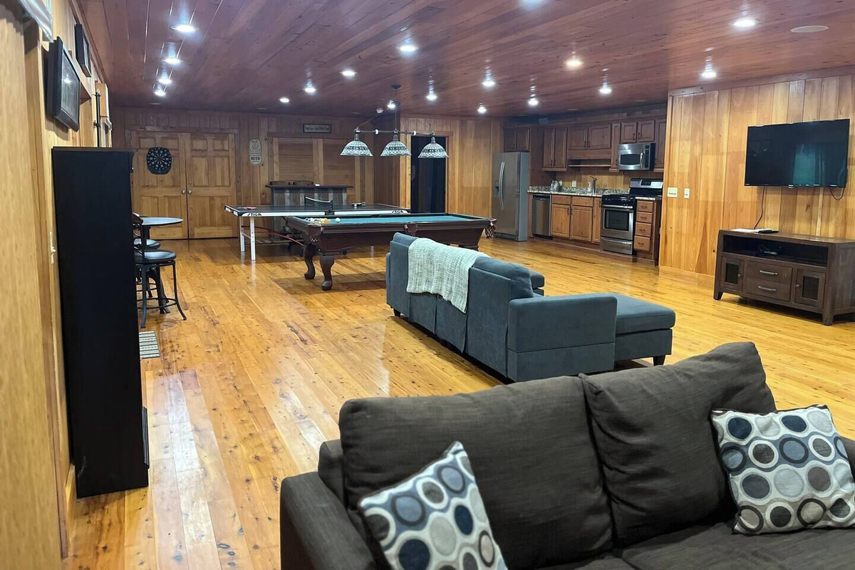 Cozy Cabin Game Room