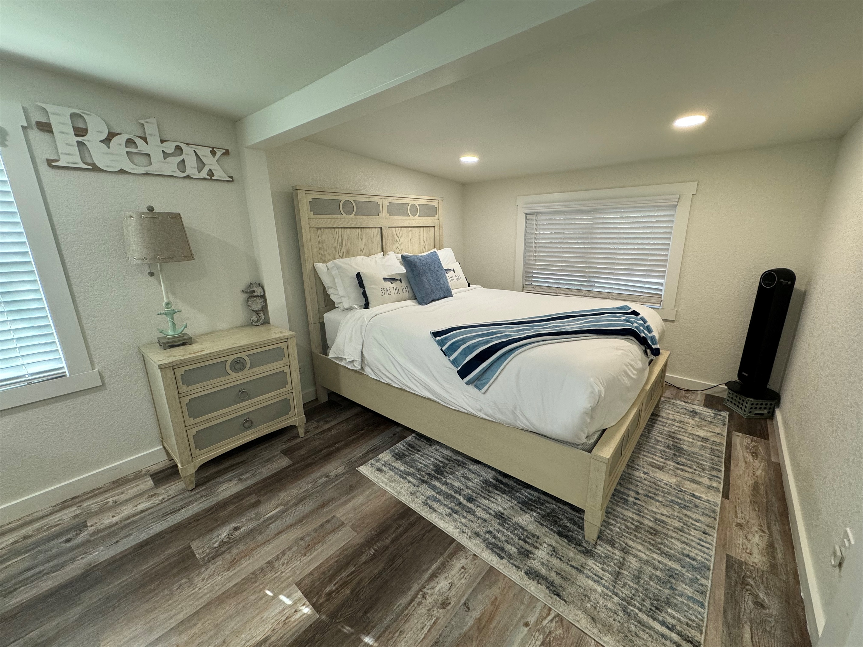 First bedroom with queen bed