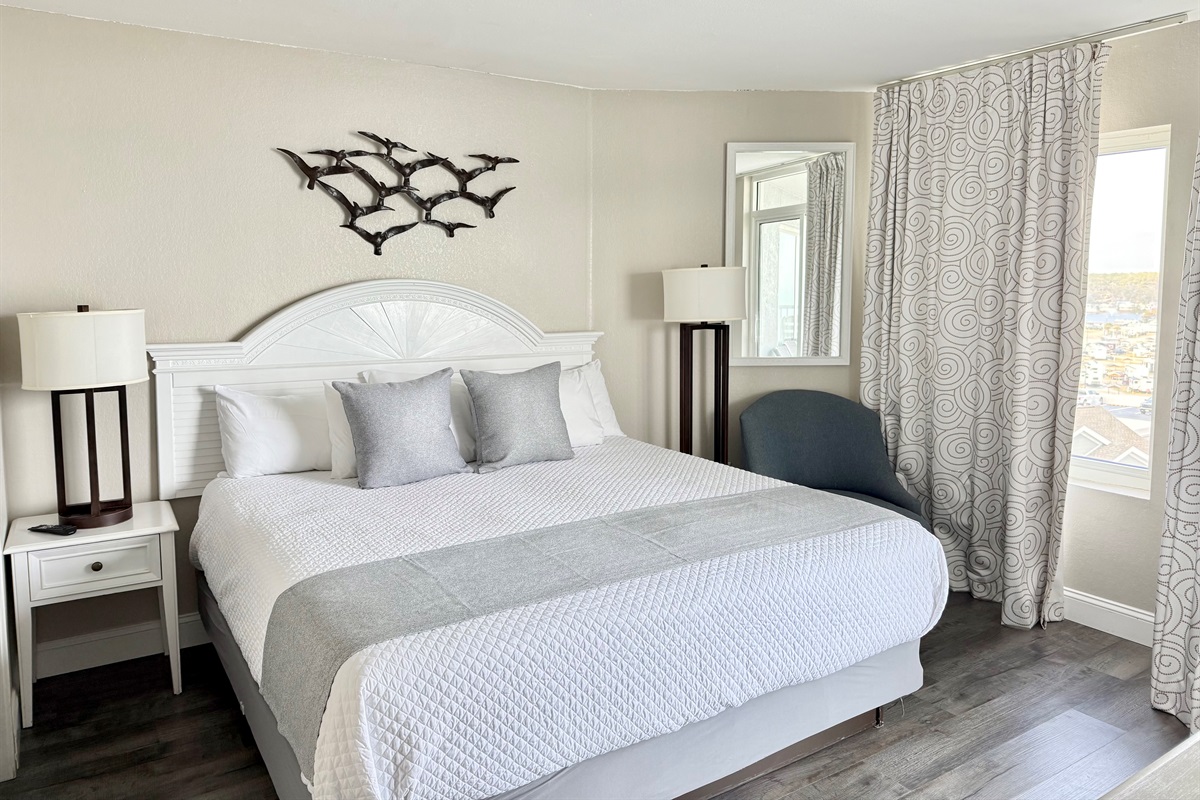 King Bed in the Master Suite