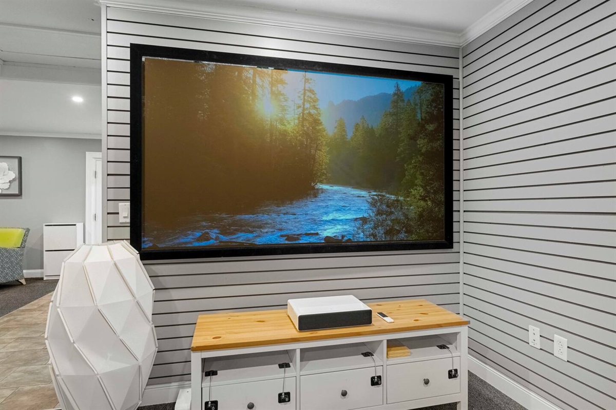 100" short throw projector