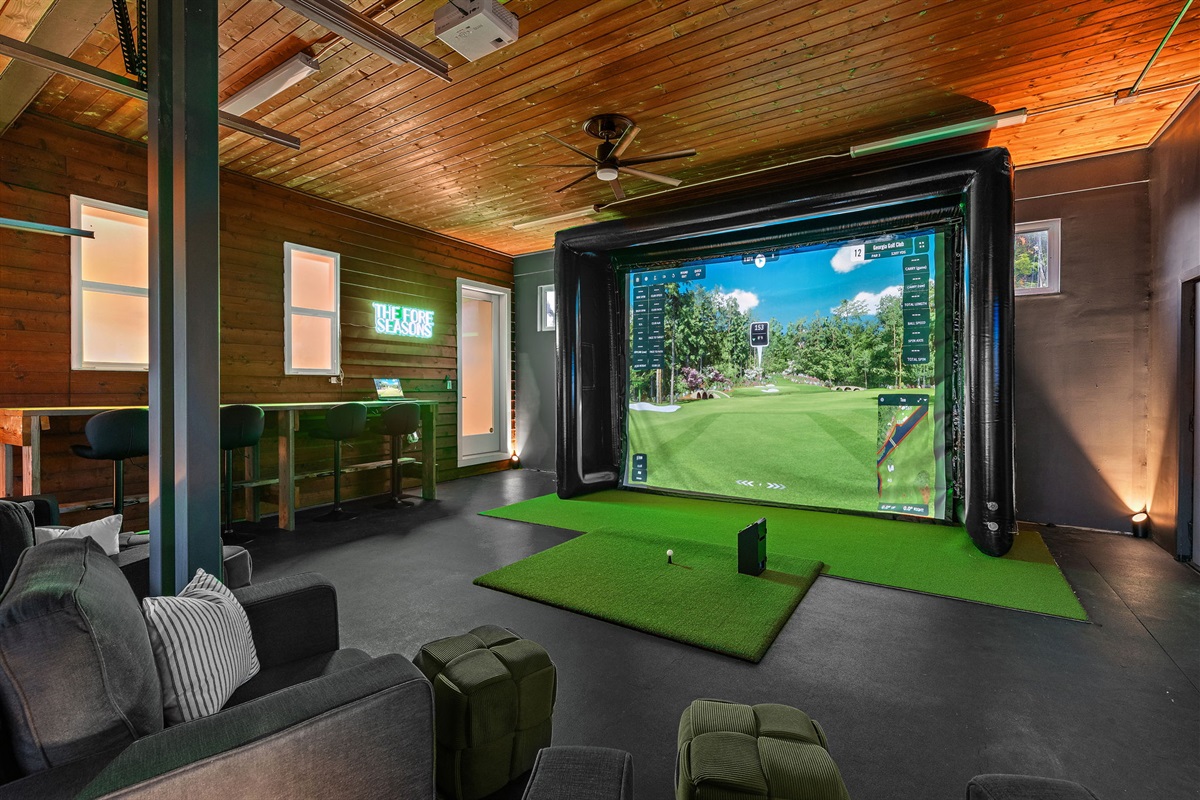 golf sim room
