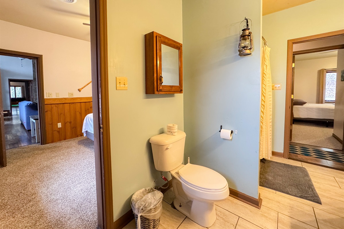 Fontana Lake themed bedroom to the left.