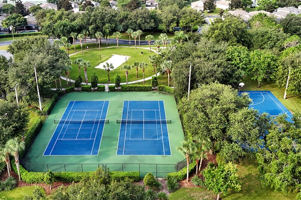 Windsor Hills Resort offers it all- tennis, pickleball, volleyball, put put, basketball, and plenty of green space for family fun under the Florida sun