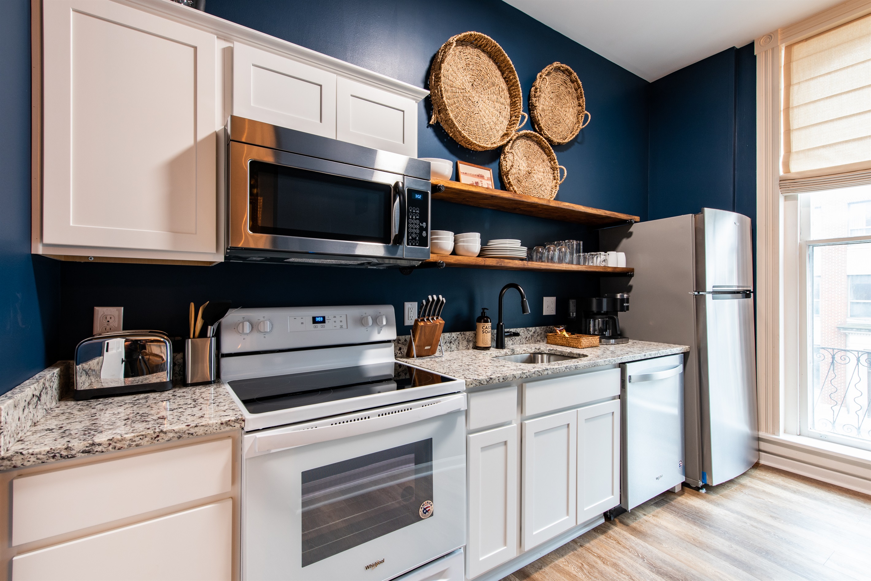 Blantons Bourbon Unit, Fully Stocked Renovated Kitchen