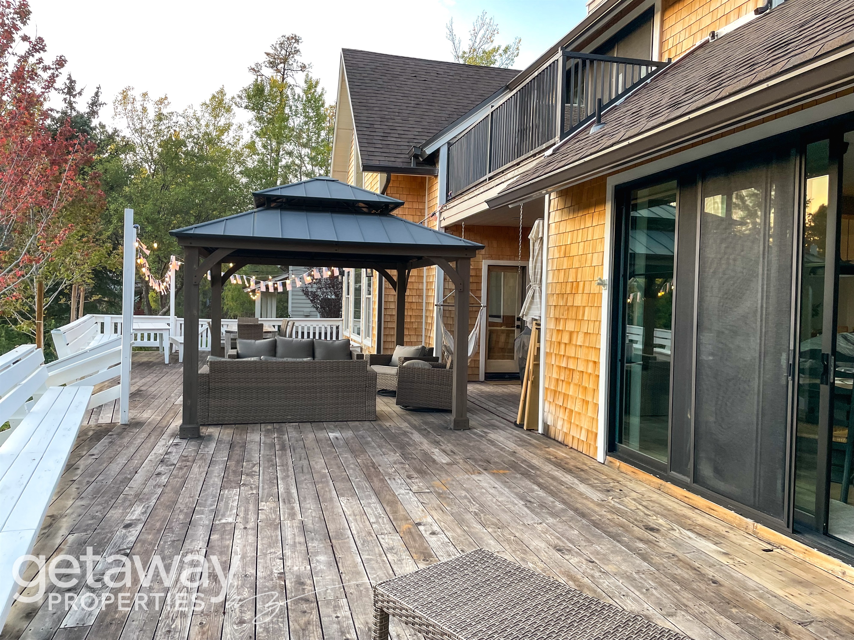 back porch and gazebo