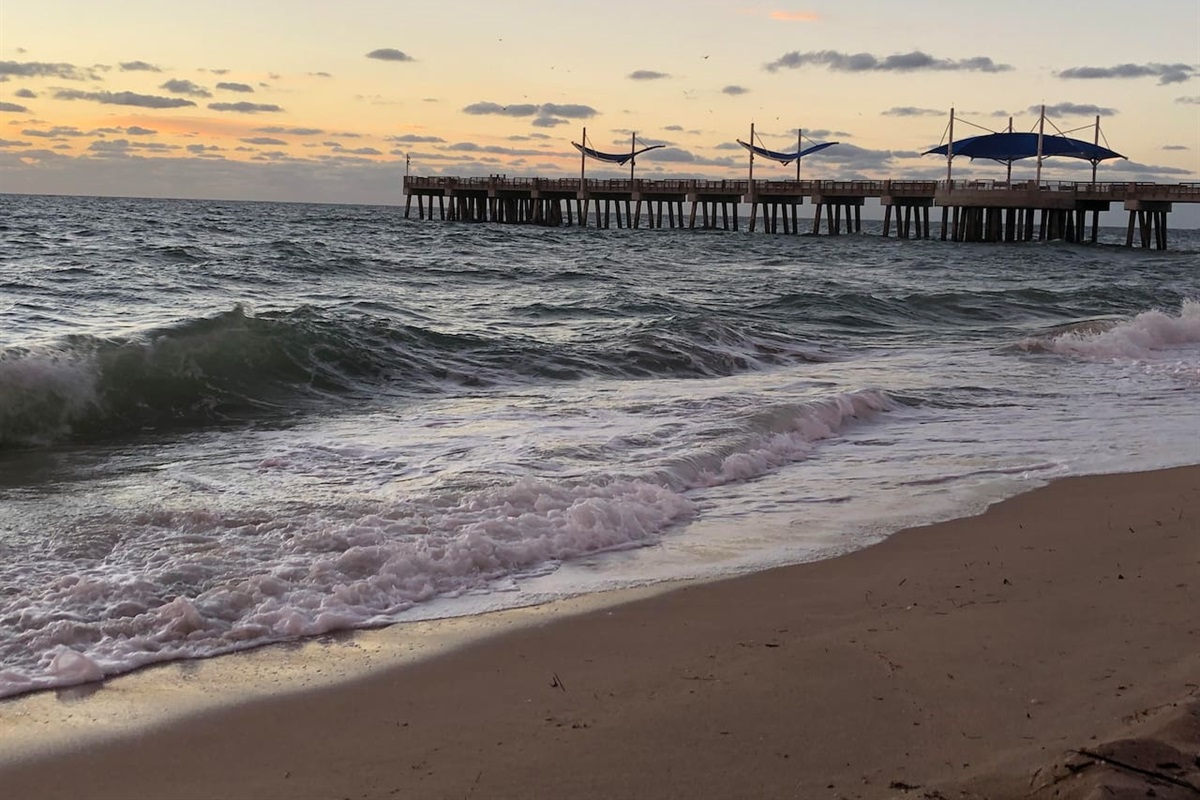 Pompano Beach Pier at sunrise, what a great way to start the day!