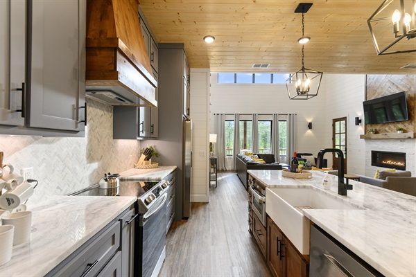Plenty of counter space to prep a meal