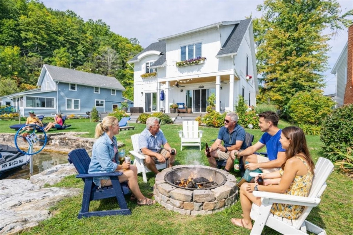 View of the property from the lake. 