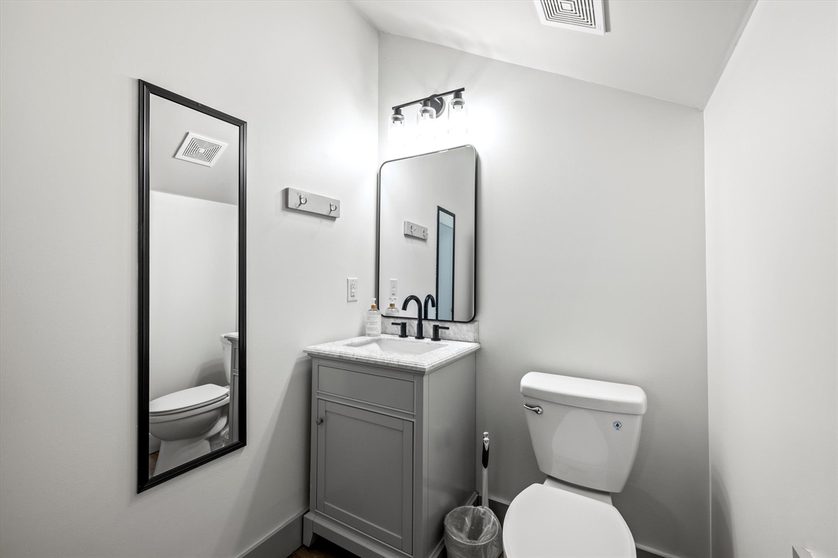 Half bath on 2nd level 