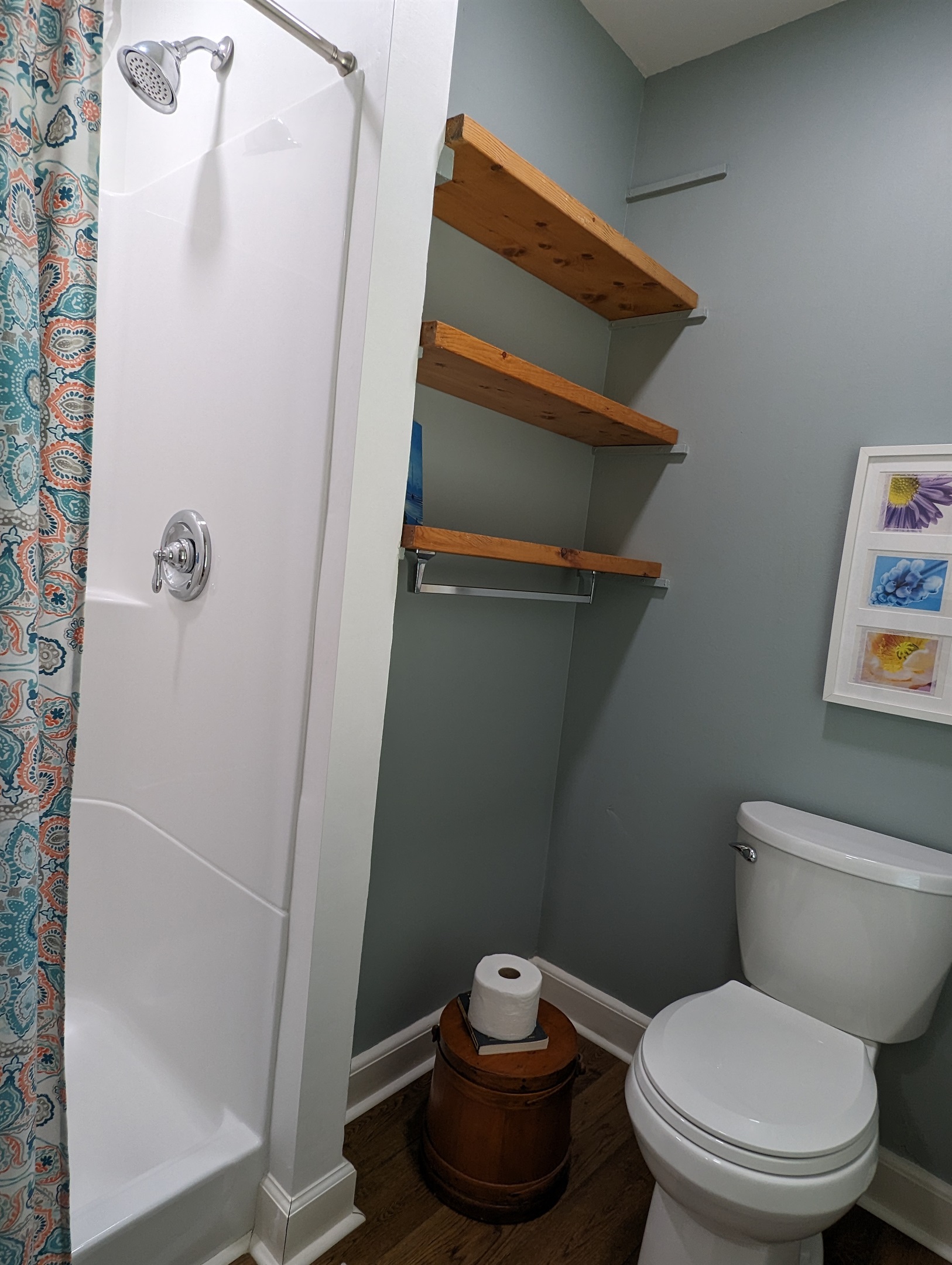 New shower area