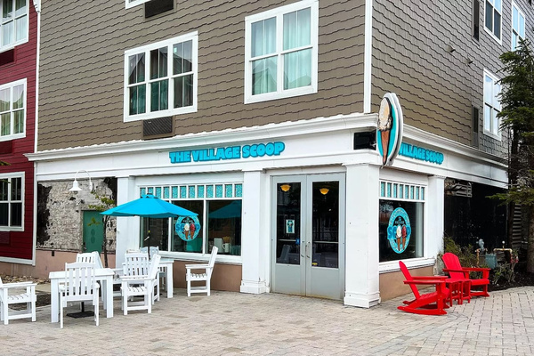 Ice cream in the Village. Walking distance from Mountain Lodge