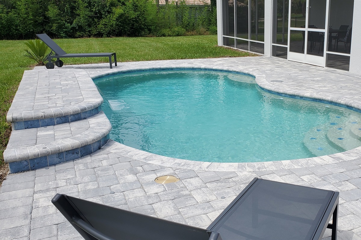Pool and sun loungers