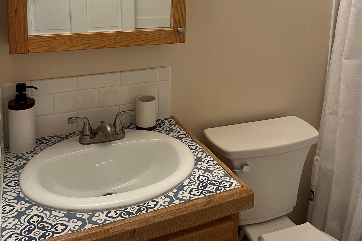 Bathroom with tub/shower