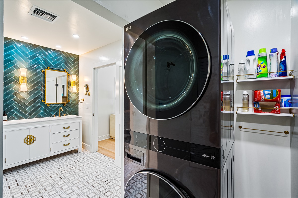 Modern fixtures and a clean, spa-like feel.