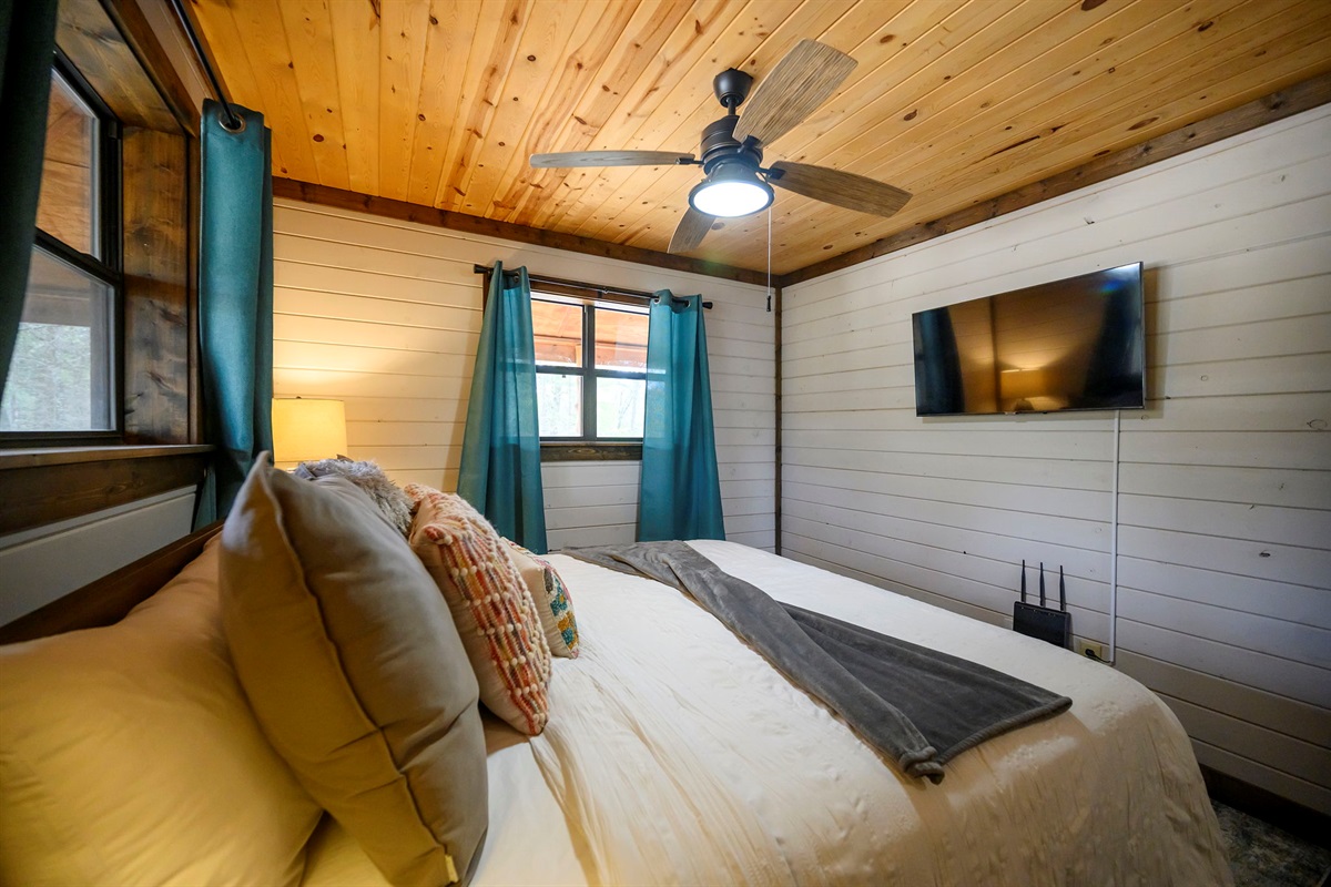 First Floor Bedroom King Bed with Smart TV