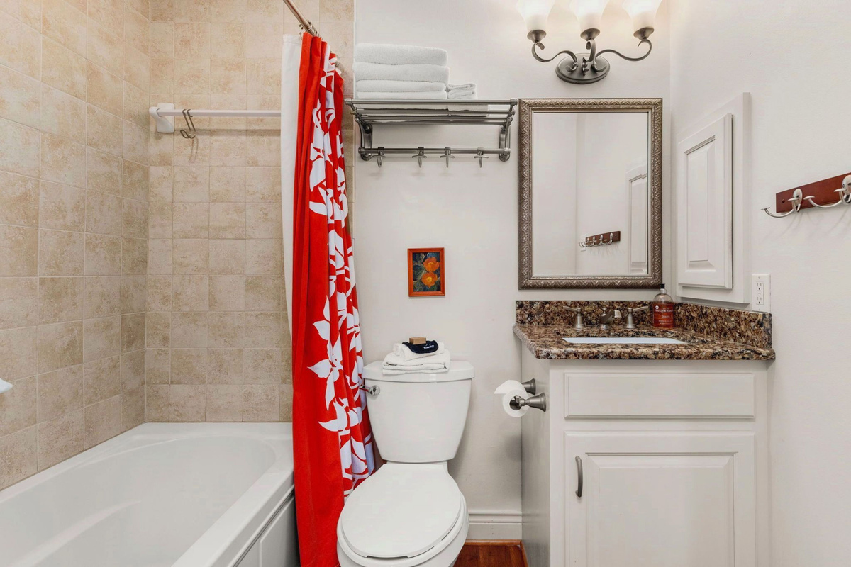 Need a higher ceiling?  This primary bath has a taller ceiling and a soaking tub.